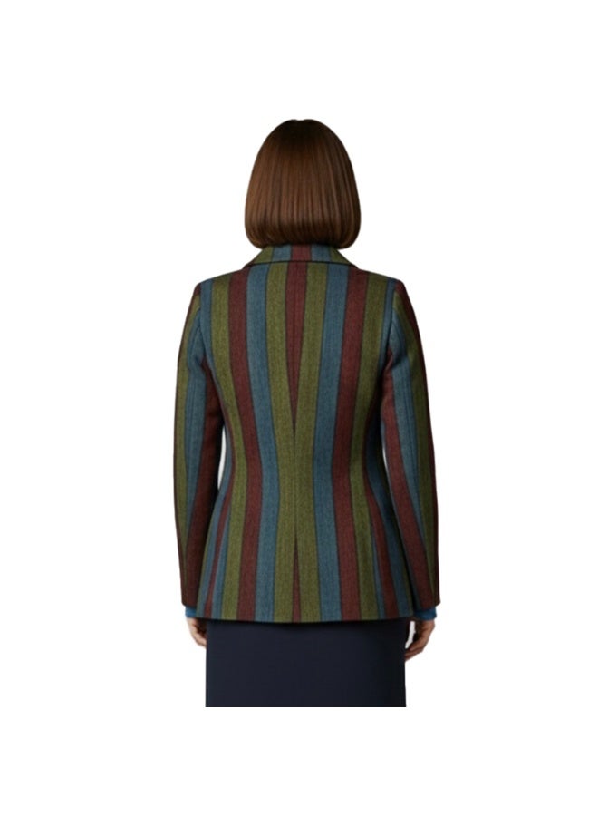 Smoky Egypt Striped Jacquard Velvet Jacket - Image 5